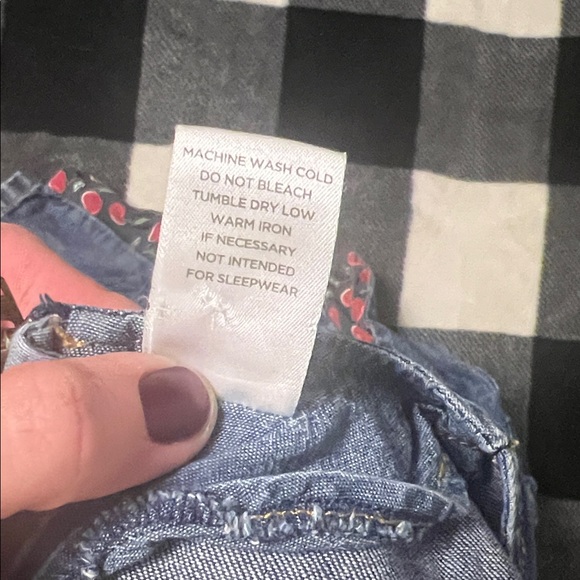 Gymboree Vintage (2005) Denim Dress with Cherry Accents Very Cherry Collection 6 - Picture 12 of 13